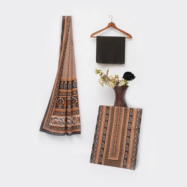 3-Piece Printed Suit - HUR-0001113