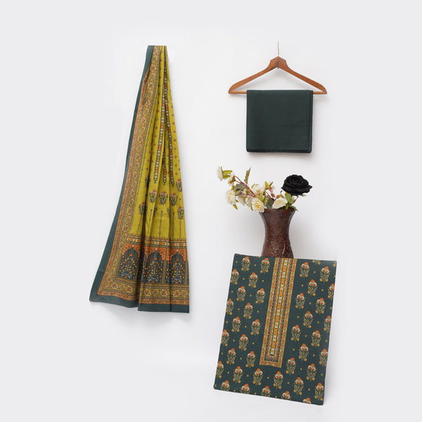 3-Piece Printed Suit - HUR-0001114