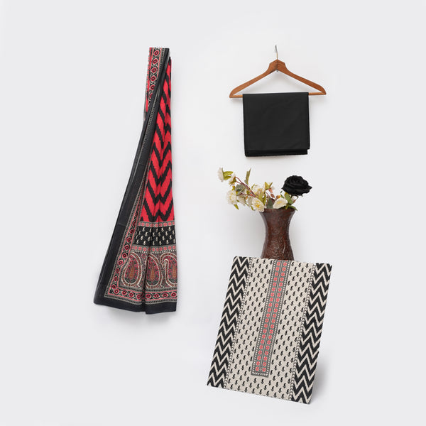 3-Piece Printed Suit - HUR-0001109